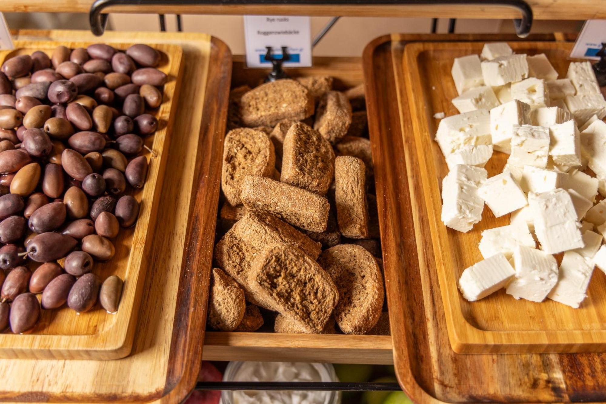 Alia Palace Hotel - Adults Only 16+ Chalkidiki Exterior photo Feta cheese with olives and halva